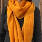 Preview: Feiner Merinoschal handgewebt ca. 180x45cm
