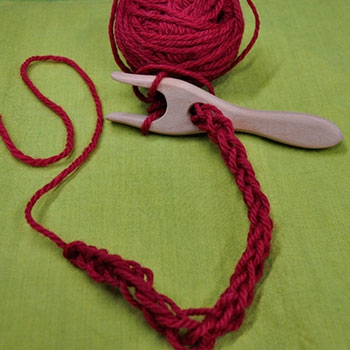 Strickgabel aus Holz